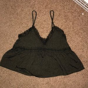 Flowy peplum tank top